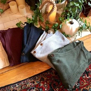 LL Bean Men's Button-Up Sweater BUNDLE